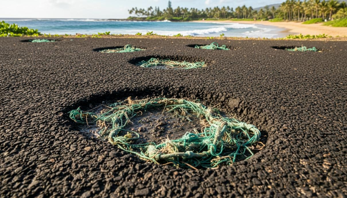 На Гавайях отходы пластика добавляют в асфальт